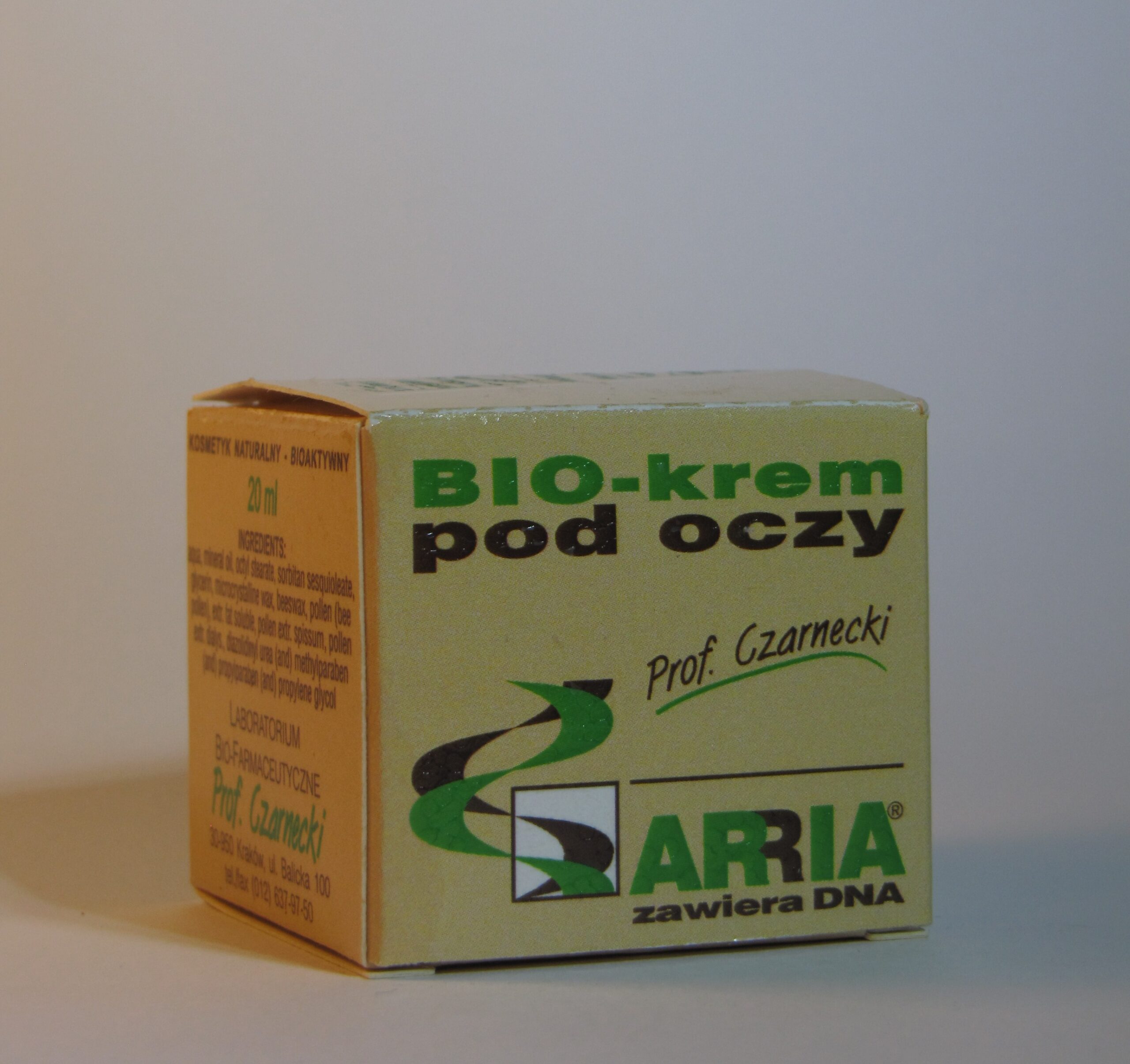 Krem pod oczy i na dekolt, półtłusty, hypoalergiczny